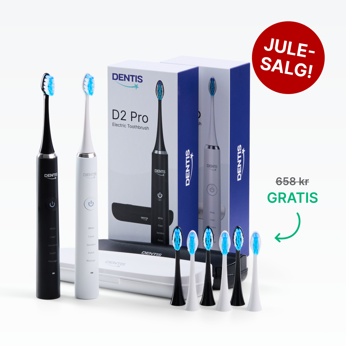 D2 Pro Elektrisk Tandbørste Dentis